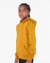 BELLA + CANVAS Youth Sponge Fleece Hoodie Sweatshirt - 3719Y - Heather Mustard