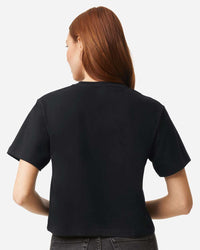 American Apparel Women's Fine Jersey Boxy Tee - 102 - Black
