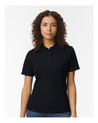 Gildan Women's Softstyle® Pique Polo - 64800L - Black