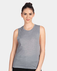 Next Level Women’s Festival Muscle Tank - 5013 - Heather Grey