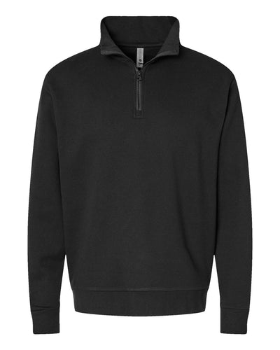 Next Level Unisex Fleece Quarter-Zip Pullover - 9643 - Black