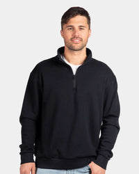 Next Level Unisex Fleece Quarter-Zip Pullover - 9643 - Black