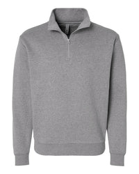 Next Level Unisex Fleece Quarter-Zip Pullover - 9643 - Heather Grey