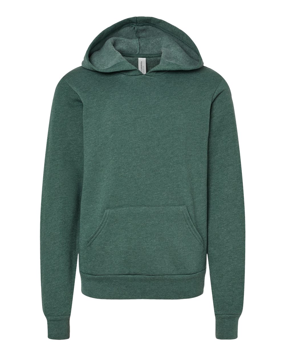 BELLA + CANVAS Youth Sponge Fleece Hoodie Sweatshirt - 3719Y - Heather Forest