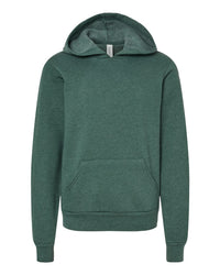 BELLA + CANVAS Youth Sponge Fleece Hoodie Sweatshirt - 3719Y - Heather Forest