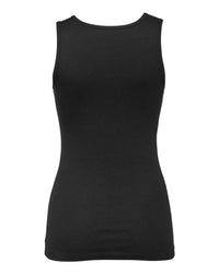 BELLA + CANVAS Women's Micro Rib Tank - 1081 - Solid Black Blend