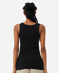 BELLA + CANVAS Women's Micro Rib Tank - 1081 - Solid Black Blend
