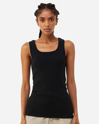 BELLA + CANVAS Women's Micro Rib Tank - 1081 - Solid Black Blend