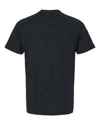 BELLA + CANVAS Men's Heather CVC Raglan Tee - 3201 - Black Heather