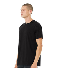 BELLA + CANVAS Men's Heather CVC Raglan Tee - 3201 - Black Heather
