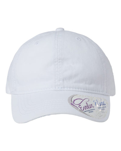 Infinity Her Women's Pigment-Dyed with Fashion Undervisor Cap - CASSIE - White/ Floral