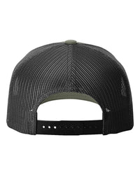 Richardson Five-Panel Trucker Cap - 112FP - Loden Green/ Black