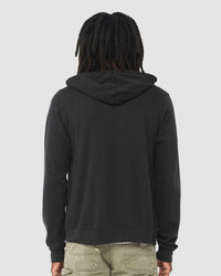 BELLA + CANVAS Unisex Sponge Fleece Full-Zip Hoodie Sweatshirt - 3739 - Vintage Black