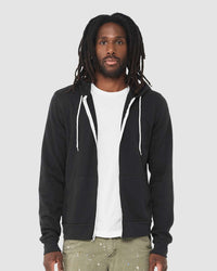 BELLA + CANVAS Unisex Sponge Fleece Full-Zip Hoodie Sweatshirt - 3739 - Vintage Black