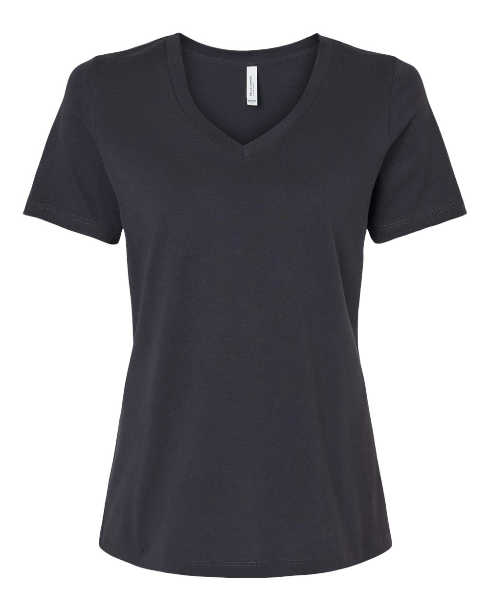 BELLA + CANVAS Women’s Relaxed Jersey V-Neck Tee - 6405 - Dark Grey