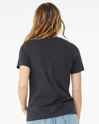 BELLA + CANVAS Women’s Relaxed Jersey V-Neck Tee - 6405 - Dark Grey