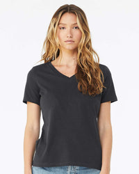 BELLA + CANVAS Women’s Relaxed Jersey V-Neck Tee - 6405 - Dark Grey