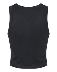 BELLA + CANVAS Women's Micro Rib Racer Tank - 1019 - Solid Black Blend