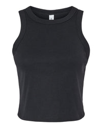 BELLA + CANVAS Women's Micro Rib Racer Tank - 1019 - Solid Black Blend