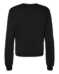 BELLA + CANVAS Women's Sponge Fleece Crewneck Sweatshirt - 7511 - Black
