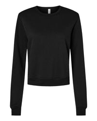 BELLA + CANVAS Women's Sponge Fleece Crewneck Sweatshirt - 7511 - Black