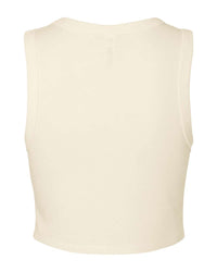 BELLA + CANVAS Women's Micro Rib Muscle Crop Tank - 1013 - Solid Natural Blend