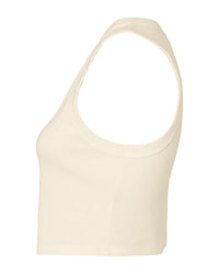 BELLA + CANVAS Women's Micro Rib Muscle Crop Tank - 1013 - Solid Natural Blend