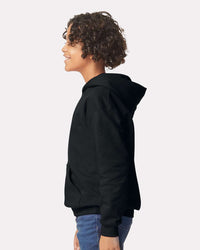 Gildan Youth Softstyle® Midweight Hooded Sweatshirt - SF500B - Black