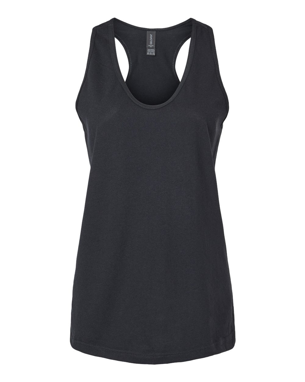 Gildan Women's Softstyle® CVC Racerback Tank Top - 64220LCVC - Pitch Black