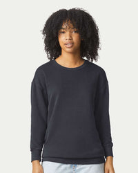 Comfort Colors Unisex Garment-Dyed Lightweight Fleece Crewneck Sweatshirt - 1466 - Black