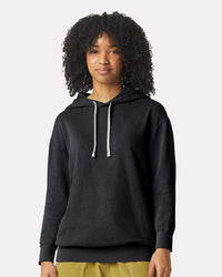 Comfort Colors Unisex Garment-Dyed Lightweight Fleece Hooded Sweatshirt - 1467 - Black