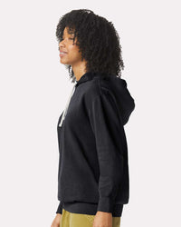 Comfort Colors Unisex Garment-Dyed Lightweight Fleece Hooded Sweatshirt - 1467 - Black
