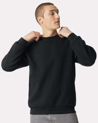 American Apparel Unisex ReFlex Fleece Crewneck Sweatshirt - RF496 - Black