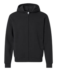 American Apparel Unisex ReFlex Fleece Full-Zip Hoodie Sweatshirt - RF497 - Black