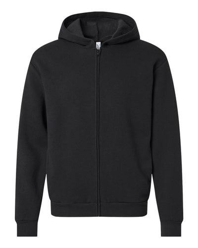 American Apparel Unisex ReFlex Fleece Full-Zip Hoodie Sweatshirt - RF497 - Black