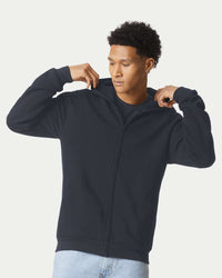 American Apparel Unisex ReFlex Fleece Full-Zip Hoodie Sweatshirt - RF497 - Black