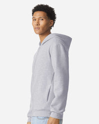 American Apparel Unisex ReFlex Fleece Full-Zip Hoodie Sweatshirt - RF497 - Heather Grey