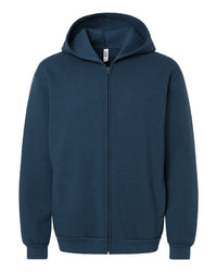 American Apparel Unisex ReFlex Fleece Full-Zip Hoodie Sweatshirt - RF497 - Sea Blue