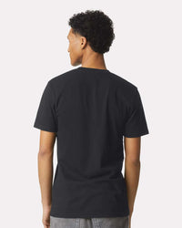 American Apparel Unisex CVC Henley Tee - 2004CVC - Black