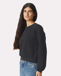 American Apparel Women's ReFlex Fleece Crewneck Sweatshirt - RF494 - Black