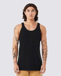 BELLA + CANVAS Unisex Triblend Tank - 3484 - Solid Black Triblend