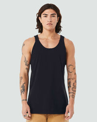 BELLA + CANVAS Unisex Heather CVC Tank - 3480CVC - Solid Black Blend