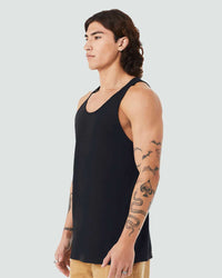 BELLA + CANVAS Unisex Heather CVC Tank - 3480CVC - Solid Black Blend