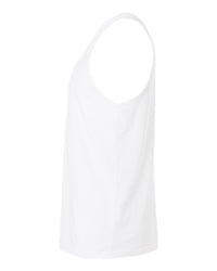 BELLA + CANVAS Unisex Heather CVC Tank - 3480CVC - Solid White Blend