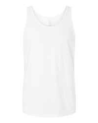 BELLA + CANVAS Unisex Heather CVC Tank - 3480CVC - Solid White Blend