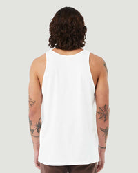 BELLA + CANVAS Unisex Heather CVC Tank - 3480CVC - Solid White Blend