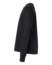 BELLA + CANVAS Youth Triblend Long Sleeve Tee - 3513Y - Solid Black Triblend