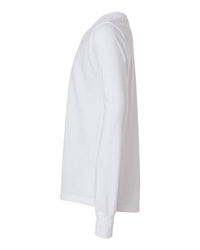 BELLA + CANVAS Youth Triblend Long Sleeve Tee - 3513Y - Solid White Triblend