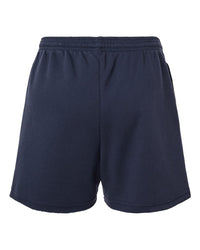 BELLA + CANVAS Women's Cutoff Fleece Shorts - 3787 - Navy