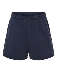 BELLA + CANVAS Women's Cutoff Fleece Shorts - 3787 - Navy